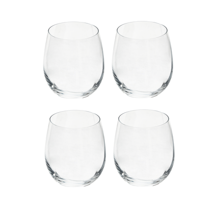Ada Set Of 4 Small Crystal Tumblers