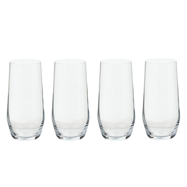 Ada Set Of 4 Crystal High Ball Glasses
