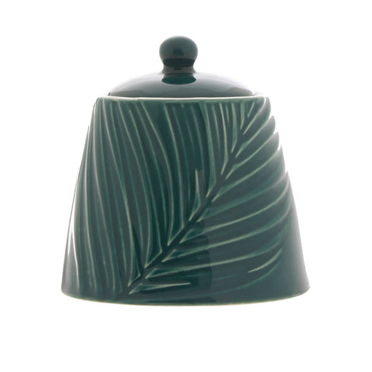 Bali Dark Green Sugar Pot