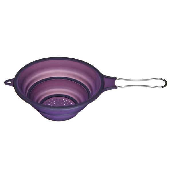 Zing Purple Silicone Collapsible Strainer
