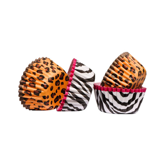 Diva Animal Print 100 Piece Mini Cupcake Cases