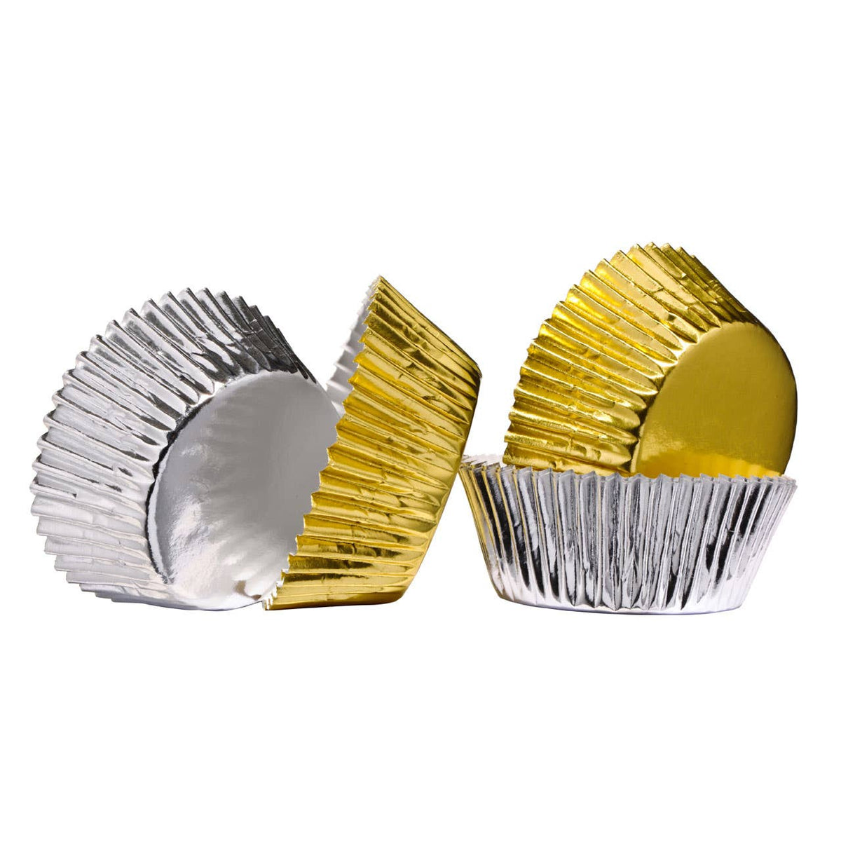 Diva Silver And Gold 60 Piece Medium Cupcake Cases