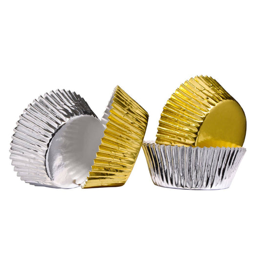 Diva Silver And Gold 60 Piece Medium Cupcake Cases
