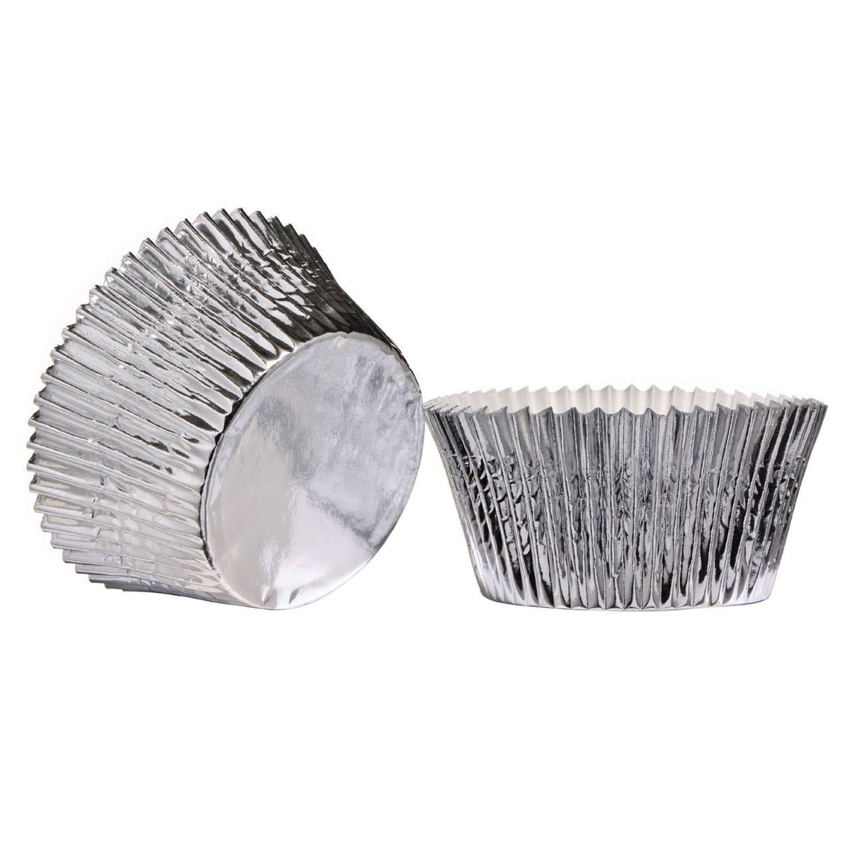 Diva 40 Piece Large Cupcake Cases - Silver
