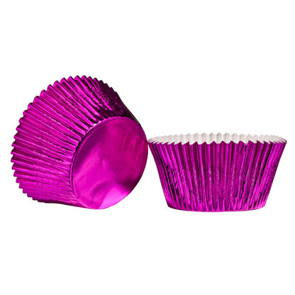 Diva 40 Piece Large Cupcake Cases - Fuchsia