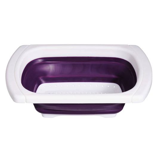 Zing Purple Over Sink Collapsible Colander