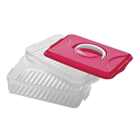 Herrela Hot Pink 2 Tier Food Container