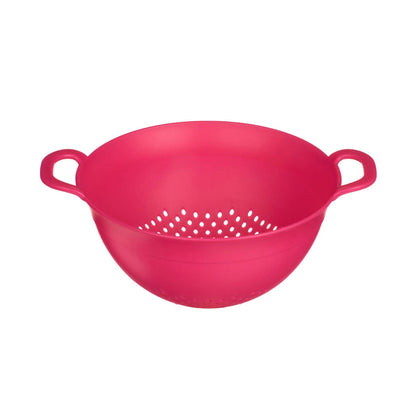 Elon Hot Pink Small Plastic Colander With Handles
