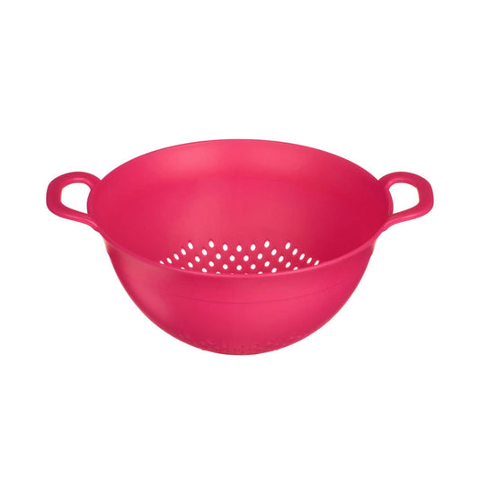 Elon Hot Pink Small Plastic Colander With Handles