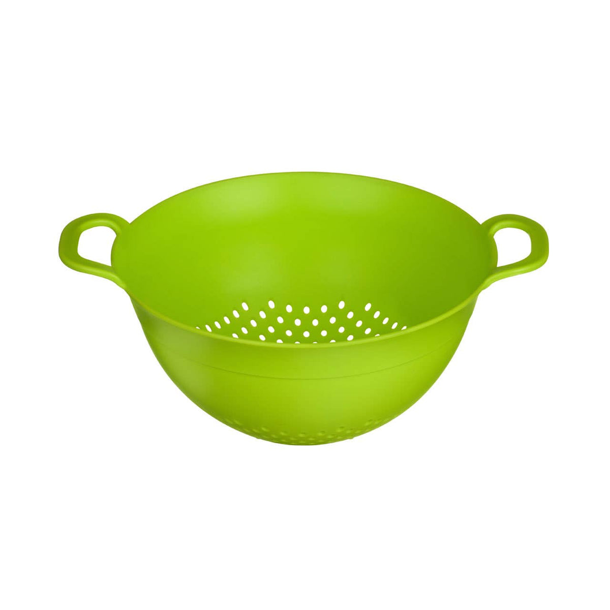 Elon Lime Green Plastic Small Colander With Handles