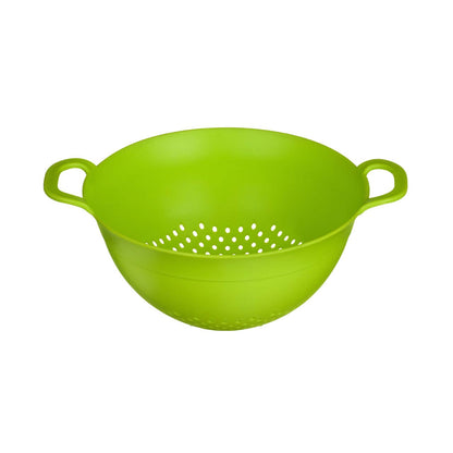 Elon Lime Green Plastic Small Colander With Handles