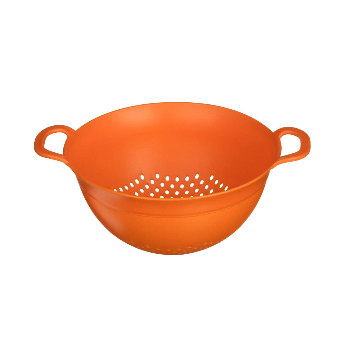 Elon Small Orange Colander With Dual Handles