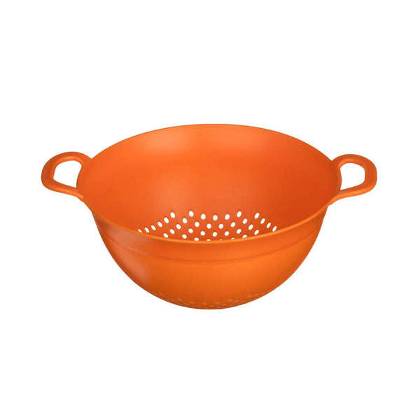 Elon Small Orange Colander With Dual Handles