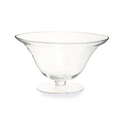 Ambra Clear Glass Fluted Bowl.