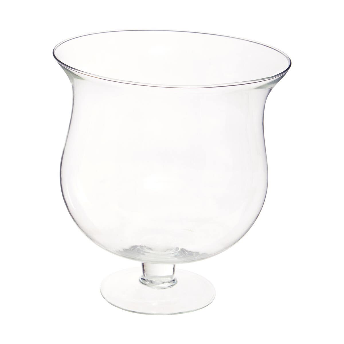 Ambra Clear Glass Cognac Vase.