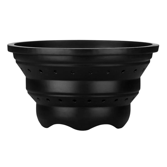 Zing Black Silicone Colander and Food Steamer