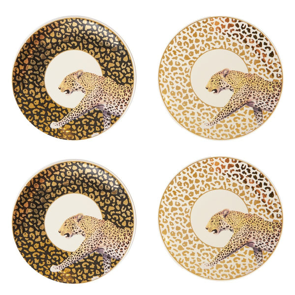 London Leo Set of 4 Canape Plates