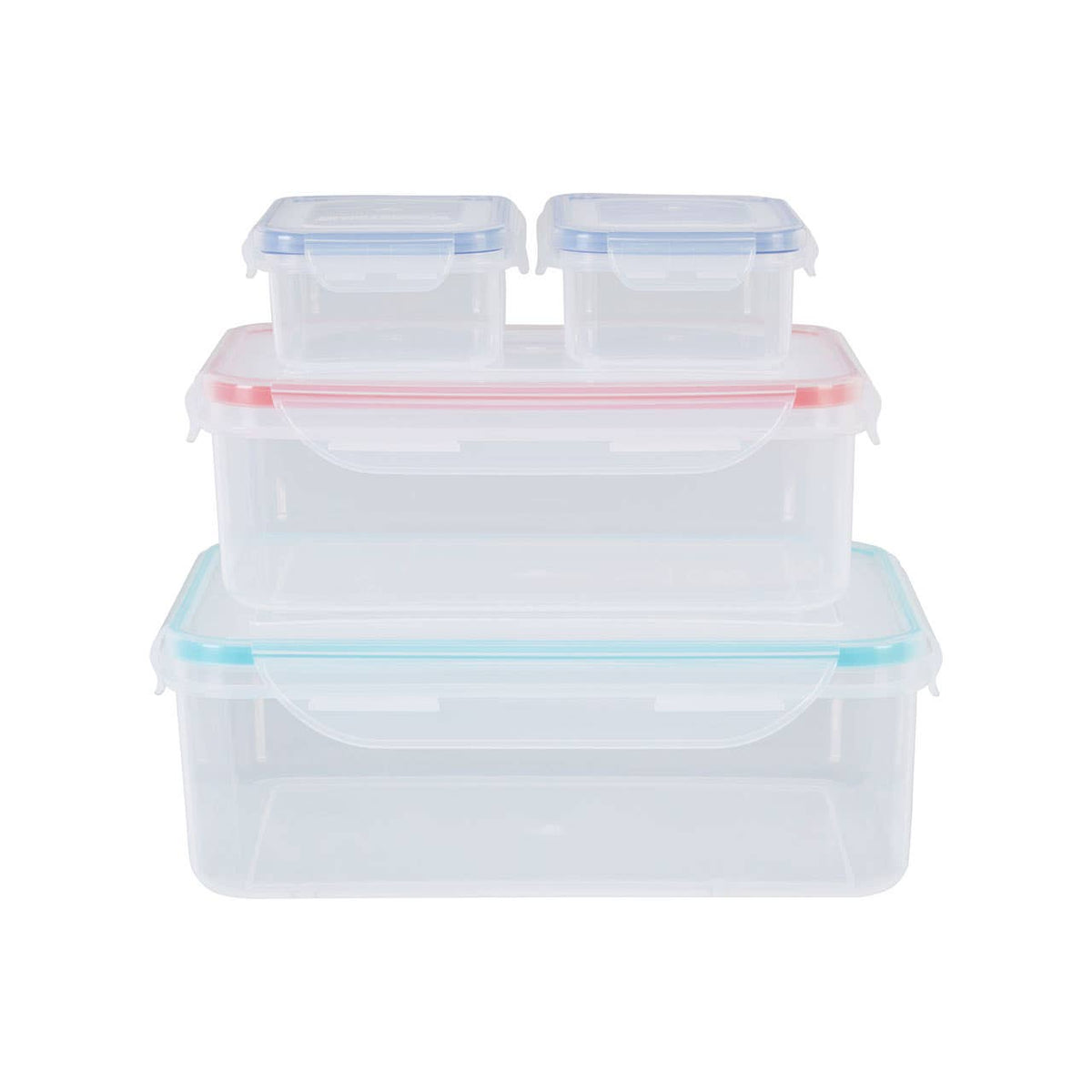 Herrela 4 Piece Food Containers with Airtight Lids