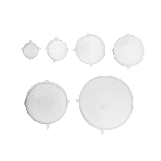 Set Of Six Zing Silicone Lids