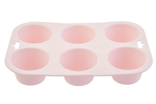 Zing Pastel Pink 6 Cup Muffin Mould
