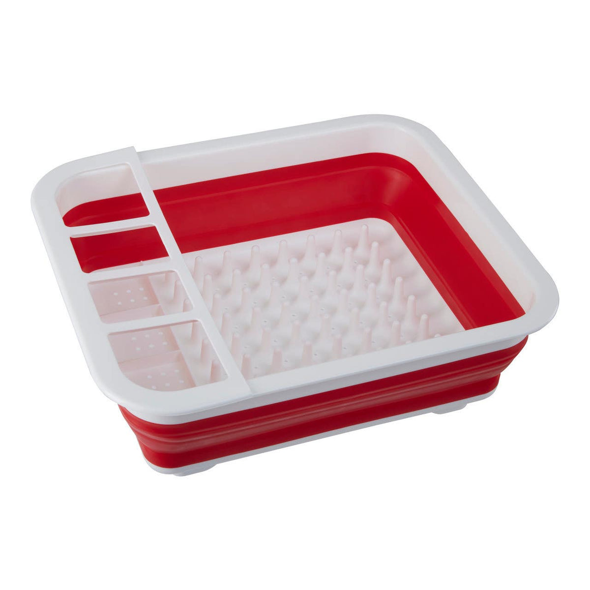 Umbria Collapsible Dish Rack - Red White