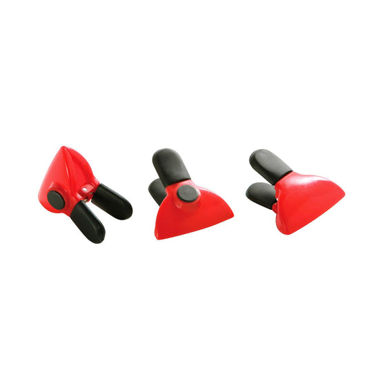 Tyri Set Of Three Magnetic Clips - Red