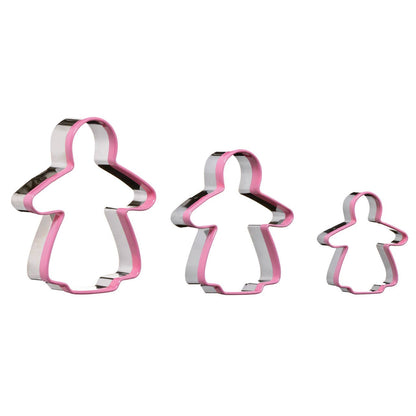 Sucre Gingerbread Lady 3 Piece Cutter Set
