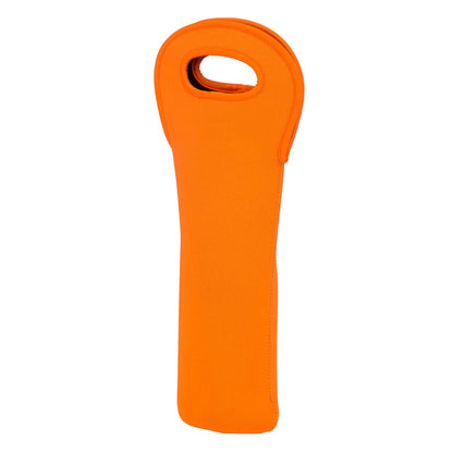 Neoprene Wine Bottle Holder - Orange