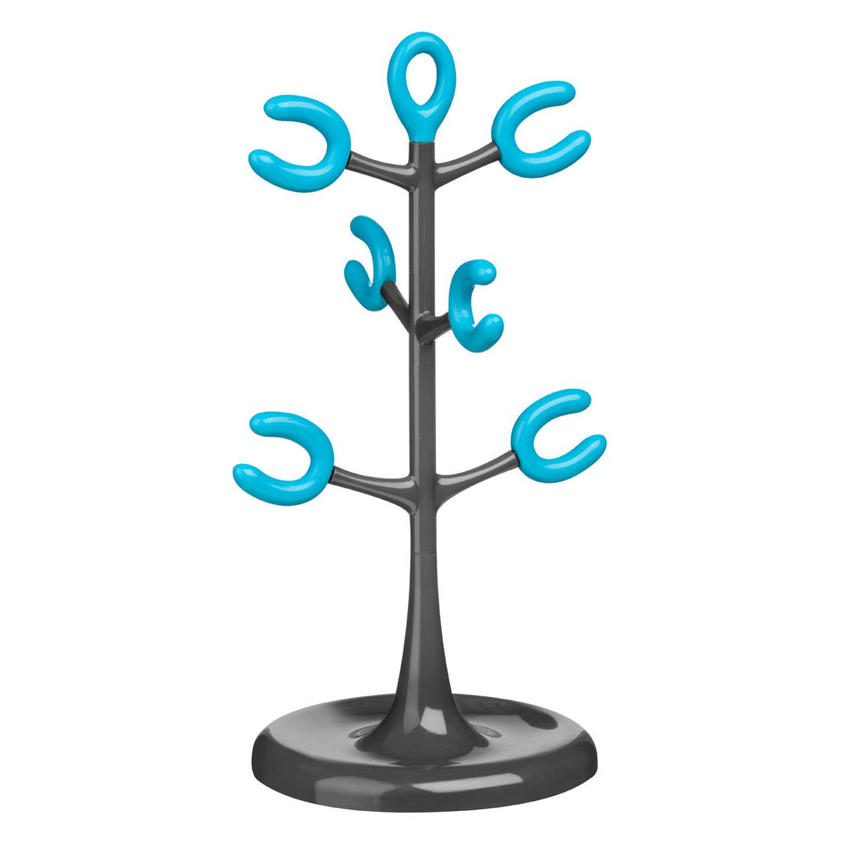 6 Cup Mug Tree - Grey and Blue