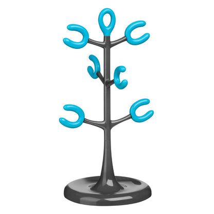 6 Cup Mug Tree - Grey and Blue