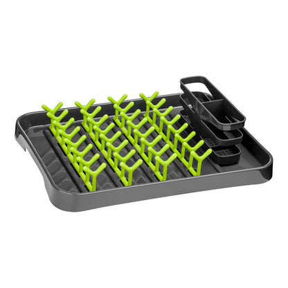 Laurie Grey and Lime Green Dish Drainer