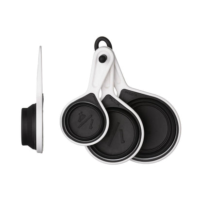 Zing Set of 4 Collapsible Black Silicone Measuring Cups