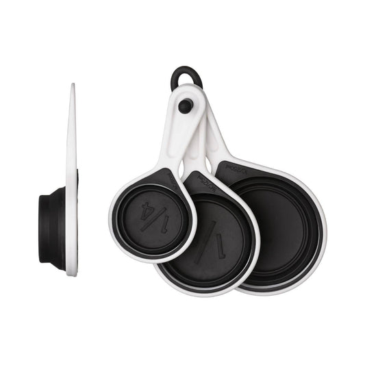 Zing Set of 4 Collapsible Black Silicone Measuring Cups
