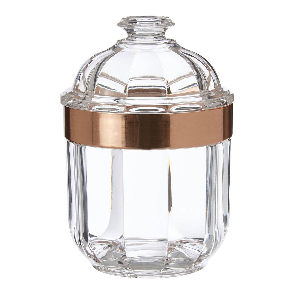 Guan Small Rose Gold Acrylic Storage Jar