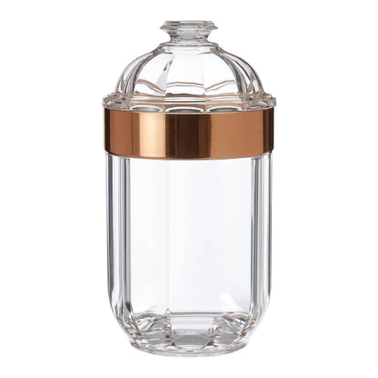 Guan Medium Rose Gold Acrylic Storage Jar