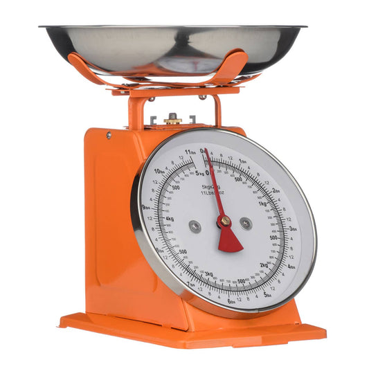 Olivier 5kg Orange Retro Kitchen Scale