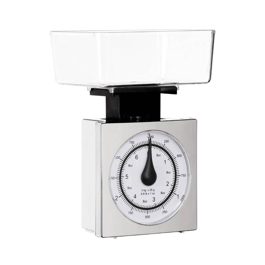 Olivier 3kg Chrome Effect Kitchen Scale