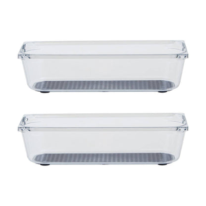 Romm Small Set Of Two Kitchen Organisers With Rubber Insert