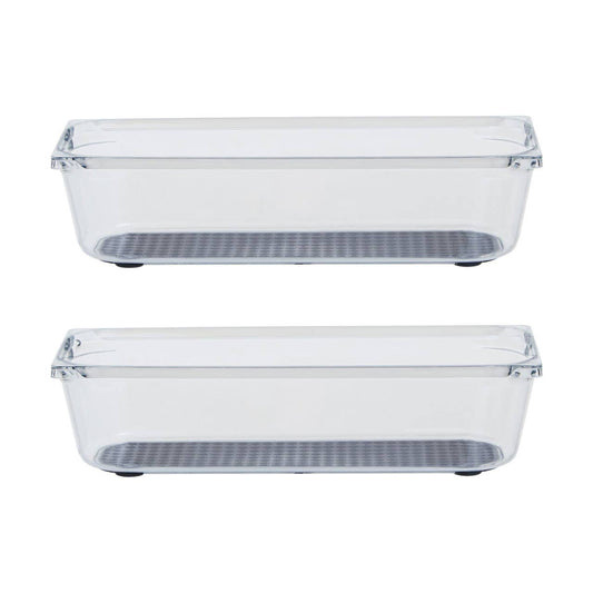 Romm Small Set Of Two Kitchen Organisers With Rubber Insert