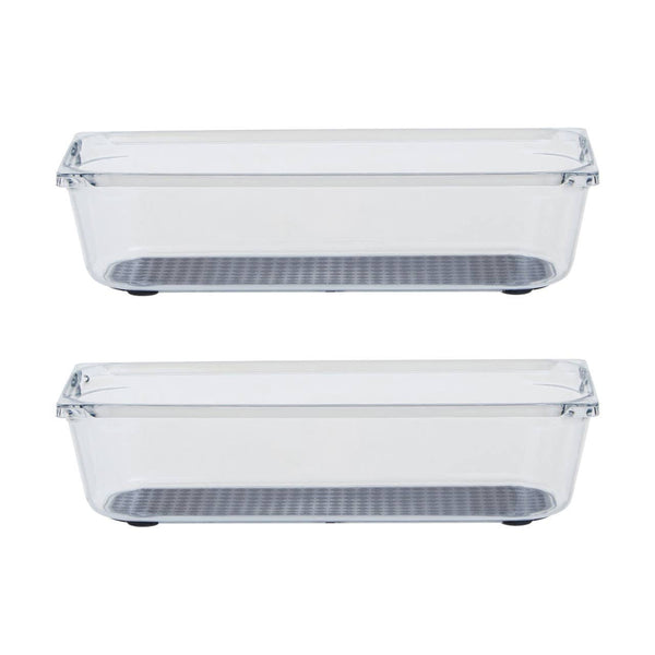 Romm Small Set Of Two Kitchen Organisers With Rubber Insert