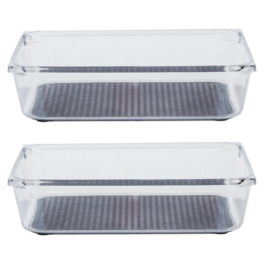 Romm Medium Set Of Two Kitchen Organisers With Rubber Insert