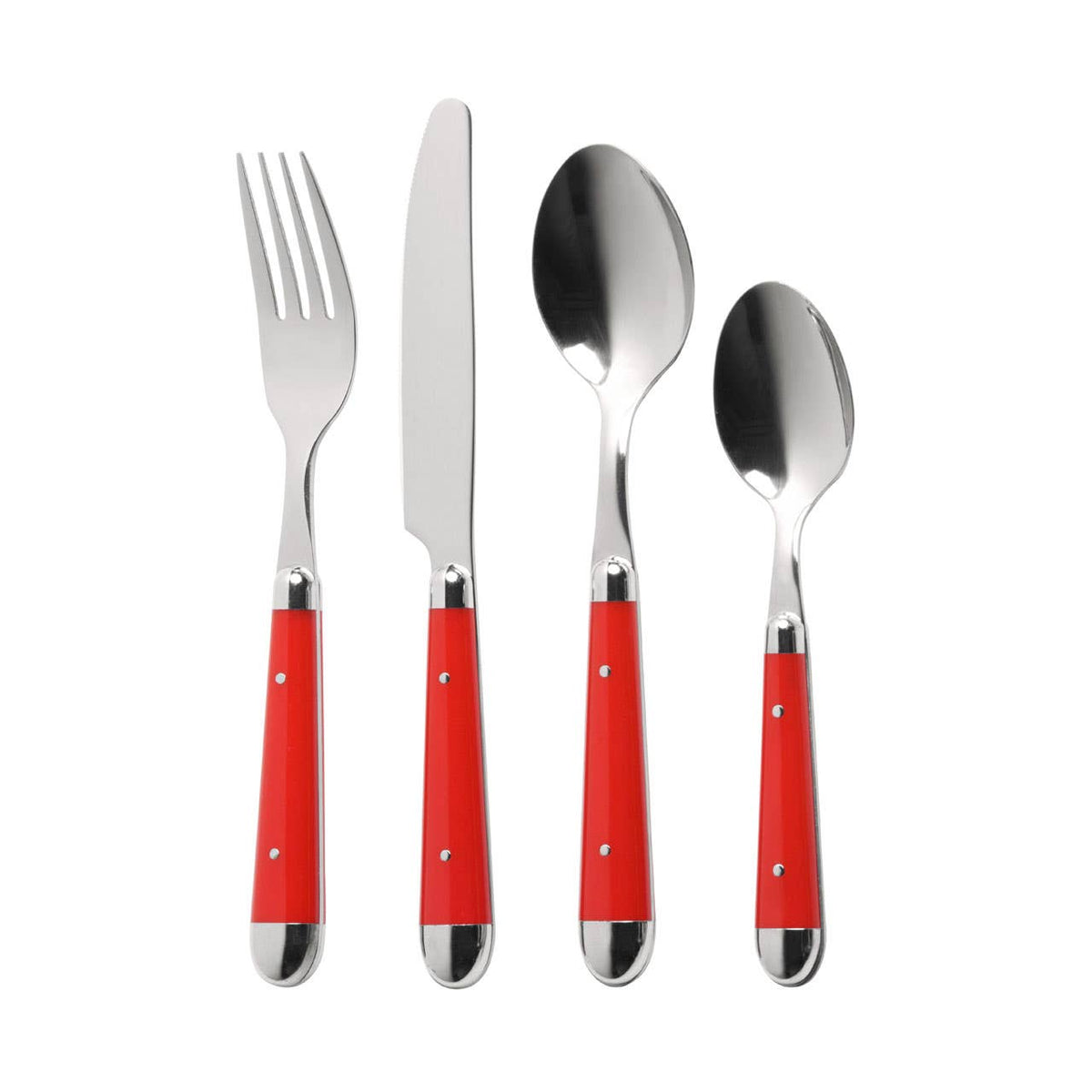 Brasserie 16 Piece Cutlery Set - Red
