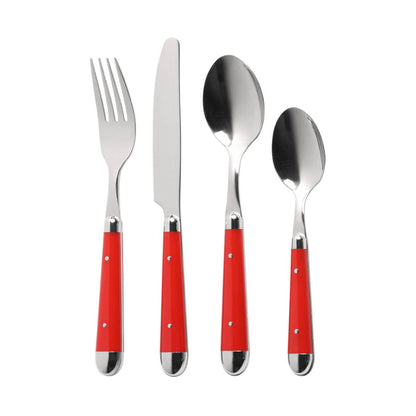Brasserie 16 Piece Cutlery Set - Red