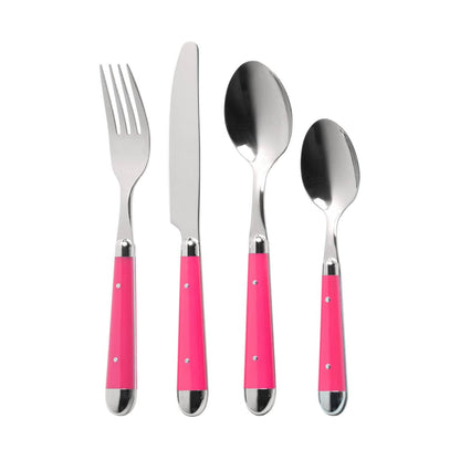 Brasserie 16 Piece Cutlery Set - Hot Pink