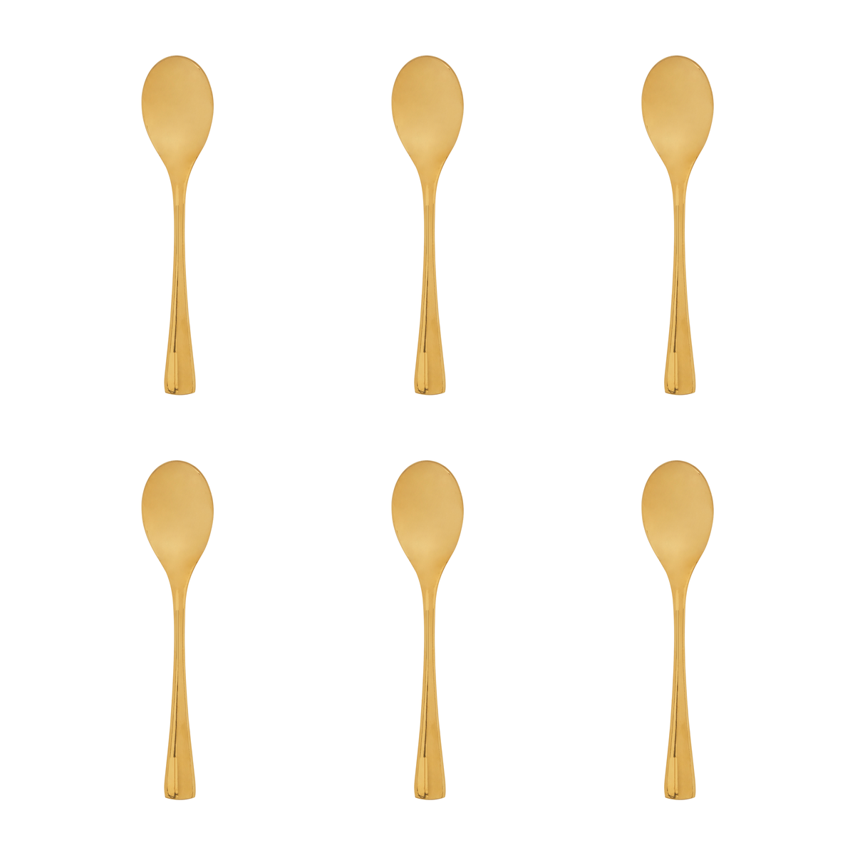 Modern Retro Set Of 6 Teaspoons