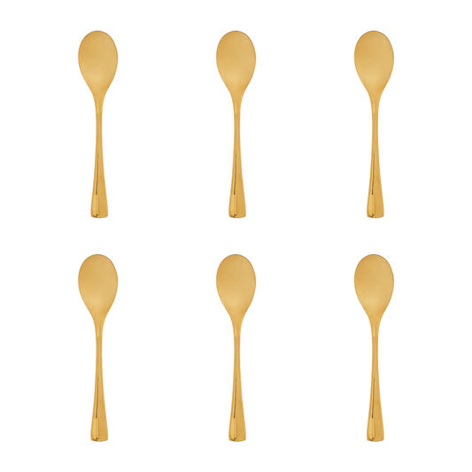 Modern Retro Set Of 6 Teaspoons