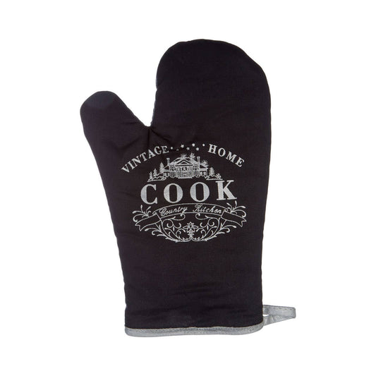 Vintage Home Black Single Oven Glove