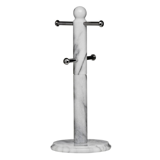 Salerno White Marble 4 Cup Mug Tree