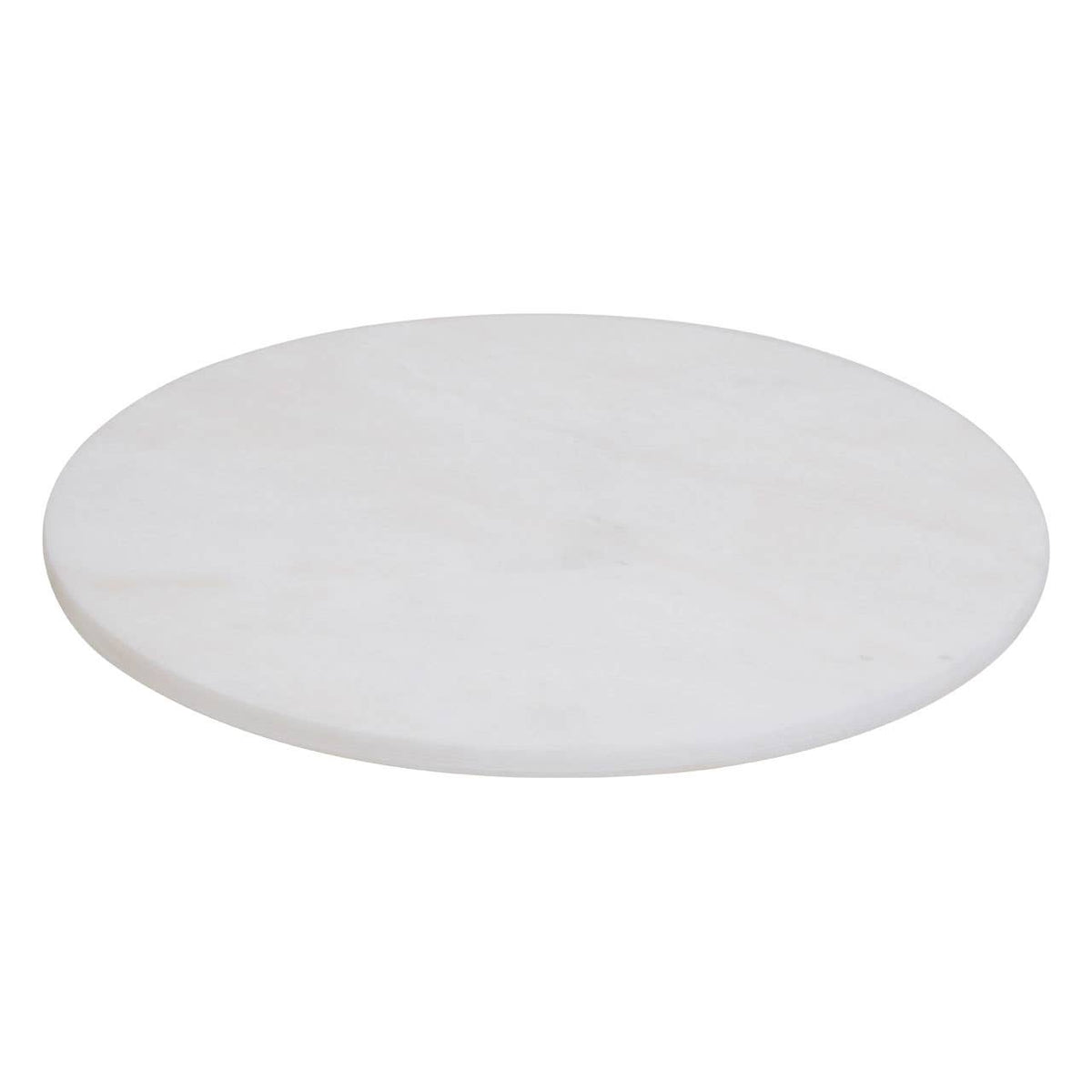Kindia White Marble Round Chopping and Serving Board