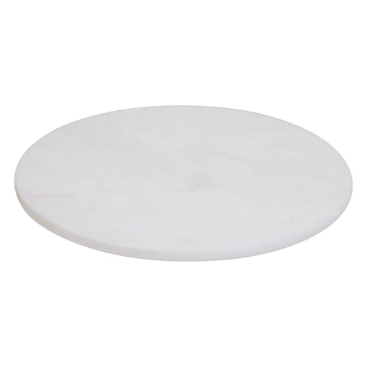 Kindia White Marble Round Chopping and Serving Board